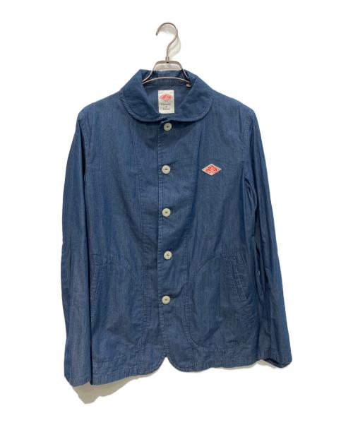DANTON（ダントン）DANTON (ダントン) INDIGO TYPEWRITE SINGLE WORK JACKET インディゴ サイズ:40の古着・服飾アイテム
