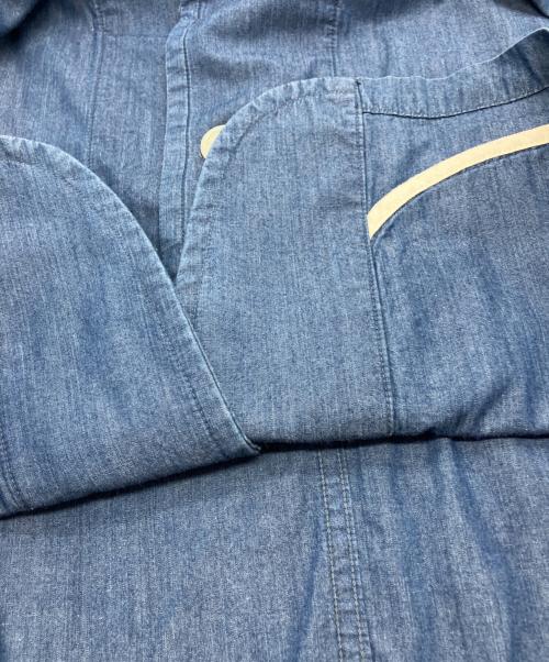 DANTON（ダントン）DANTON (ダントン) INDIGO TYPEWRITE SINGLE WORK JACKET インディゴ サイズ:40の古着・服飾アイテム