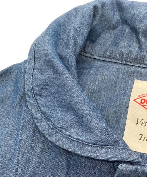 DANTON（ダントン）DANTON (ダントン) INDIGO TYPEWRITE SINGLE WORK JACKET インディゴ サイズ:40の古着・服飾アイテム