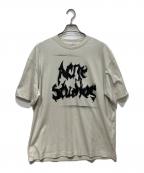 Acne studiosアクネ ストゥディオズ）の古着「ゴシックロゴTシャツ」｜アイボリー