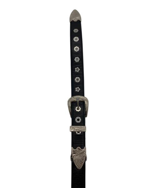 TOGA PULLA（トーガ プルラ）TOGA PULLA (トーガ プルラ) ダブルバックルベルト ブラック サイズ:-の古着・服飾アイテム