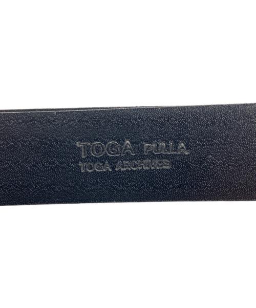 TOGA PULLA（トーガ プルラ）TOGA PULLA (トーガ プルラ) ダブルバックルベルト ブラック サイズ:-の古着・服飾アイテム