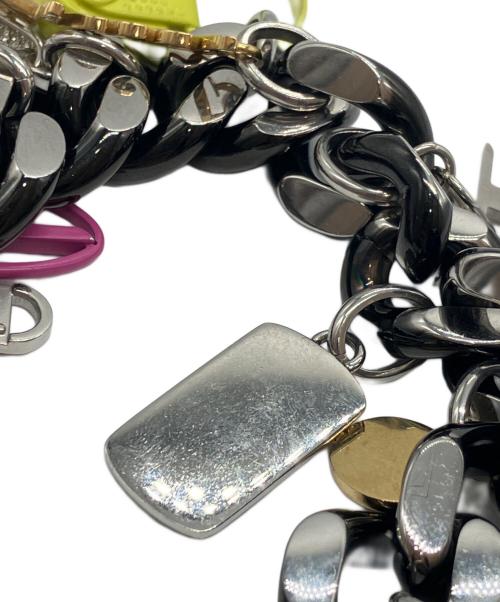 DIESEL（ディーゼル）DIESEL (ディーゼル) Logo Charm Link Bracelet シルバー サイズ:-の古着・服飾アイテム