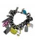DIESEL（ディーゼル）の古着「Logo Charm Link Bracelet」｜シルバー