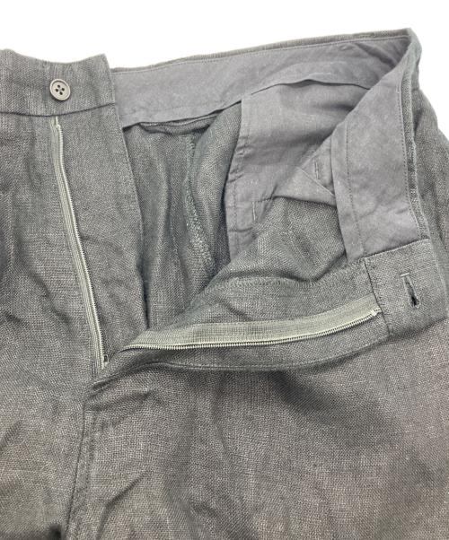 FOLL（フォル）FOLL (フォル) wet linen wardrobe trouser　25SS JOURNAL STANDARD取扱 ブラック サイズ:Freeの古着・服飾アイテム