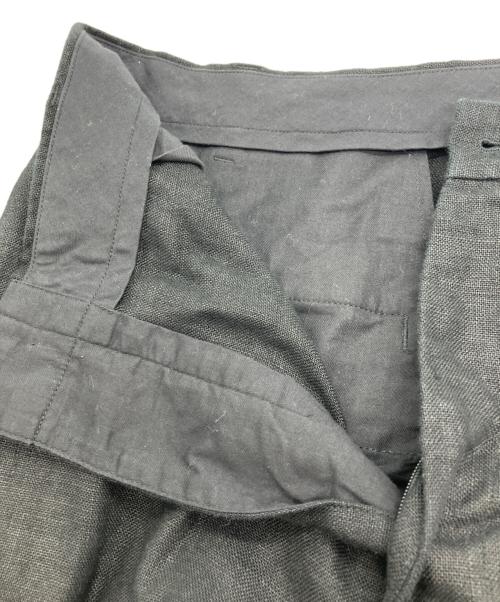 FOLL（フォル）FOLL (フォル) wet linen wardrobe trouser　25SS JOURNAL STANDARD取扱 ブラック サイズ:Freeの古着・服飾アイテム