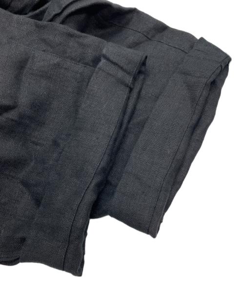 FOLL（フォル）FOLL (フォル) wet linen wardrobe trouser　25SS JOURNAL STANDARD取扱 ブラック サイズ:Freeの古着・服飾アイテム
