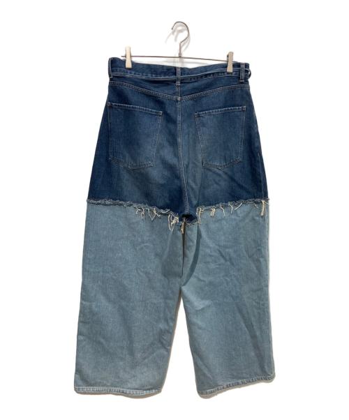 DISCOVERED（ディスカバード）DISCOVERED (ディスカバード) LAYERED DENIM PANTS　25SS ブルー サイズ:3の古着・服飾アイテム