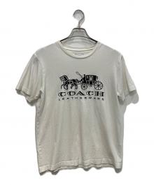 COACH（コーチ）の古着「HORSE AND CARRIAGE T-SHIRT」｜ホワイト