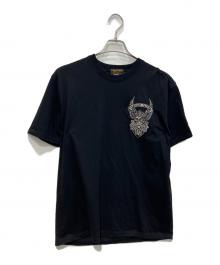 VANSON（バンソン）の古着「刺繍Tシャツ」｜ブラック