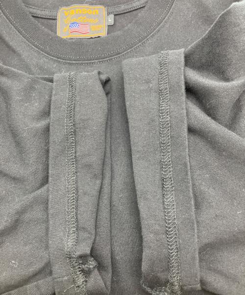 VANSON（バンソン）VANSON (バンソン) 刺繍Tシャツ ブラック サイズ:Lの古着・服飾アイテム
