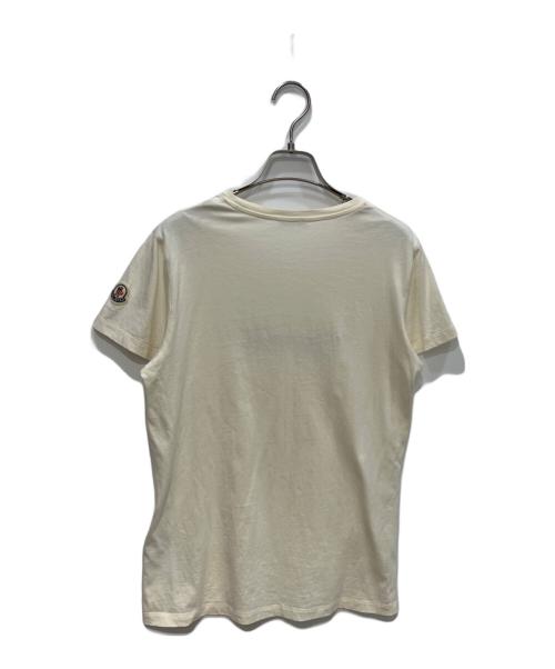 MONCLER（モンクレール）MONCLER (モンクレール) S/S ロゴ Tシャツ アイボリー サイズ:Lの古着・服飾アイテム