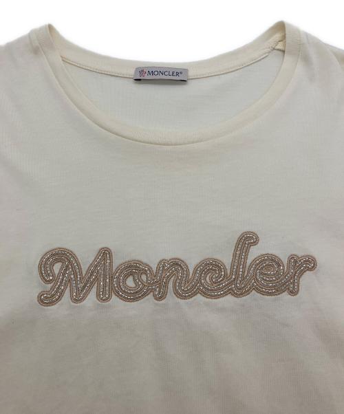 MONCLER（モンクレール）MONCLER (モンクレール) S/S ロゴ Tシャツ アイボリー サイズ:Lの古着・服飾アイテム