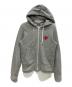 PLAY COMME des GARCONS（プレイコムデギャルソン）の古着「COTTON SWEAT ZIP PARKA　AD2019」｜グレー