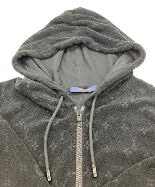 LOUIS VUITTON（ルイ ヴィトン）LOUIS VUITTON (ルイ ヴィトン) モノグラムフレンチテリージップスルーフーディ ブラック サイズ:Sの古着・服飾アイテム