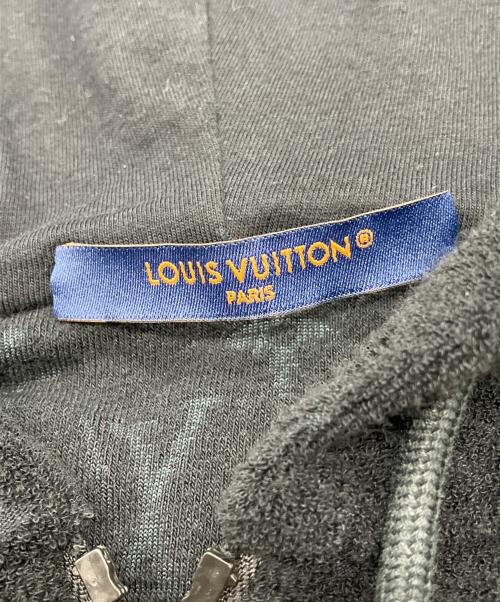 LOUIS VUITTON（ルイ ヴィトン）LOUIS VUITTON (ルイ ヴィトン) モノグラムフレンチテリージップスルーフーディ ブラック サイズ:Sの古着・服飾アイテム