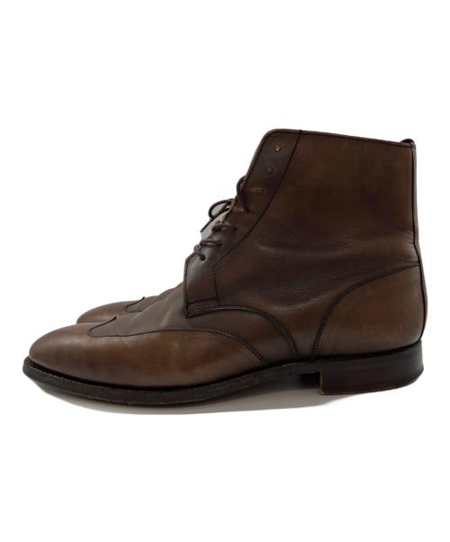 Crockett & Jones（クロケット＆ジョーンズ）Crockett & Jones (クロケット＆ジョーンズ) Paul Smith (ポールスミス) 別注レースアップブーツ ブラウン サイズ:7 1/2Eの古着・服飾アイテム