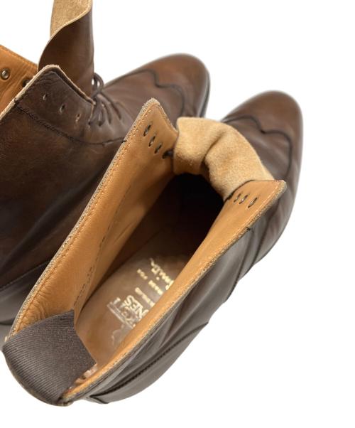 Crockett & Jones（クロケット＆ジョーンズ）Crockett & Jones (クロケット＆ジョーンズ) Paul Smith (ポールスミス) 別注レースアップブーツ ブラウン サイズ:7 1/2Eの古着・服飾アイテム
