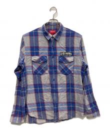 SUPREME（シュプリーム）の古着「God Bless You Flannel Shirt　 17AW」｜ブルー
