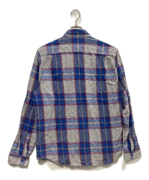 SUPREME（シュプリーム）Supreme (シュプリーム) God Bless You Flannel Shirt　 17AW ブルー サイズ:Lの古着・服飾アイテム