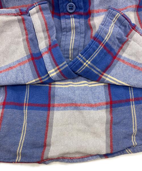 SUPREME（シュプリーム）Supreme (シュプリーム) God Bless You Flannel Shirt　 17AW ブルー サイズ:Lの古着・服飾アイテム