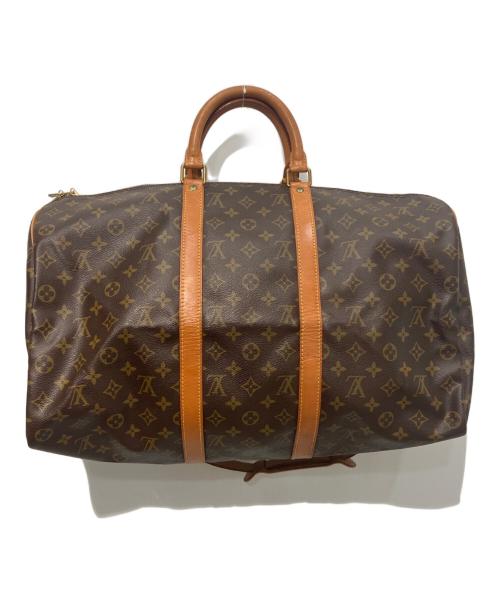 LOUIS VUITTON（ルイ ヴィトン）LOUIS VUITTON (ルイ ヴィトン) キーポル・バンドリエール50 ボストンバッグ ブラウンの古着・服飾アイテム