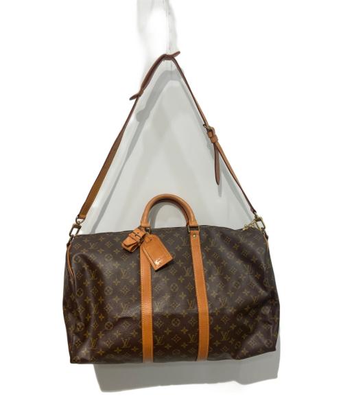LOUIS VUITTON（ルイ ヴィトン）LOUIS VUITTON (ルイ ヴィトン) キーポル・バンドリエール50 ボストンバッグ ブラウンの古着・服飾アイテム