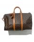 LOUIS VUITTON（ルイ ヴィトン）の古着「キーポル・バンドリエール50 ボストンバッグ」｜ブラウン