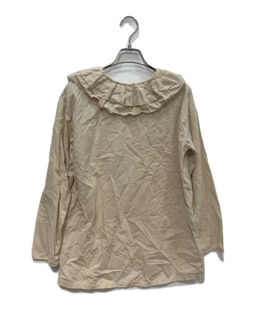 yoli（ヨリ）Yoli (ヨリ) simple frill blouse　YL-TP37-25AW ベージュ サイズ:FREEの古着・服飾アイテム