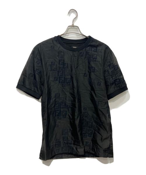 FENDI（フェンディ）FENDI (フェンディ) ズッカ柄Tシャツ　12CPF-19-2846 グレー サイズ:Sの古着・服飾アイテム