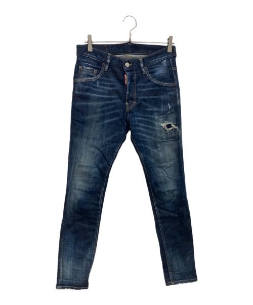 DSQUARED2（ディースクエアード）DSQUARED2 (ディースクエアード) Skater Jean デニムパンツ インディゴ サイズ:44の古着・服飾アイテム