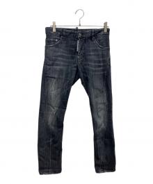DSQUARED2（ディースクエアード）の古着「Sexy Twist デニムパンツ　S71LB0751 S30503」｜ブラック