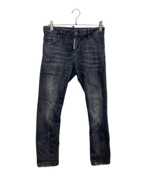 DSQUARED2（ディースクエアード）DSQUARED2 (ディースクエアード) Sexy Twist デニムパンツ　S71LB0751 S30503 ブラック サイズ:42の古着・服飾アイテム