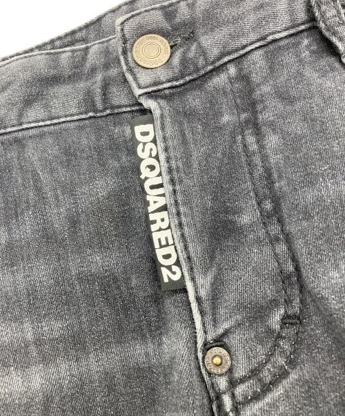 DSQUARED2（ディースクエアード）DSQUARED2 (ディースクエアード) Sexy Twist デニムパンツ　S71LB0751 S30503 ブラック サイズ:42の古着・服飾アイテム