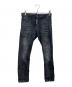 DSQUARED2（ディースクエアード）の古着「Sexy Twist デニムパンツ　S71LB0751 S30503」｜ブラック