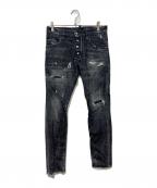 DSQUARED2ディースクエアード）の古着「Skater Jean デニムパンツ」｜ブラック