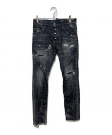 DSQUARED2（ディースクエアード）の古着「Skater Jean デニムパンツ」｜ブラック