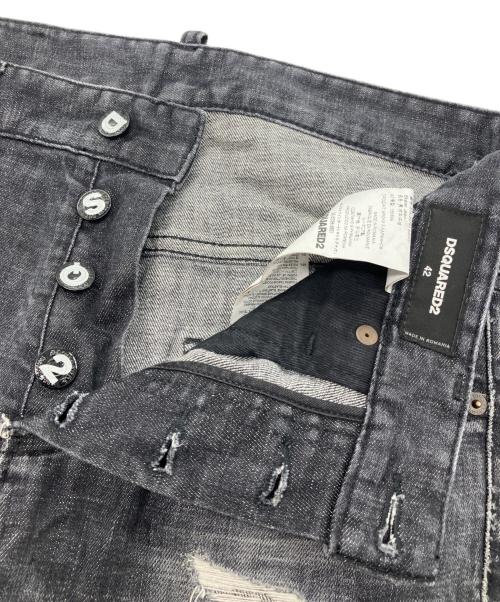 DSQUARED2（ディースクエアード）DSQUARED2 (ディースクエアード) Skater Jean デニムパンツ ブラック サイズ:42の古着・服飾アイテム