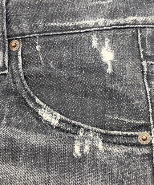 DSQUARED2（ディースクエアード）DSQUARED2 (ディースクエアード) Skater Jean デニムパンツ ブラック サイズ:42の古着・服飾アイテム