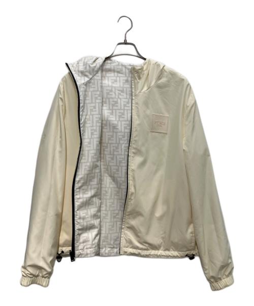 FENDI（フェンディ）FENDI (フェンディ) リバーシブルジャケット ホワイト×アイボリー サイズ:48の古着・服飾アイテム