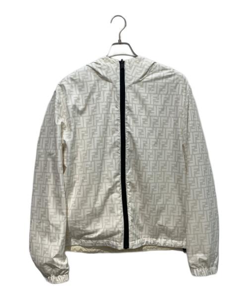 FENDI（フェンディ）FENDI (フェンディ) リバーシブルジャケット ホワイト×アイボリー サイズ:48の古着・服飾アイテム