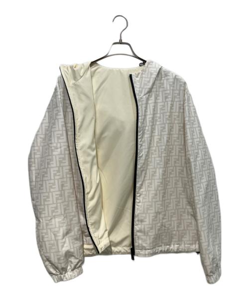 FENDI（フェンディ）FENDI (フェンディ) リバーシブルジャケット ホワイト×アイボリー サイズ:48の古着・服飾アイテム