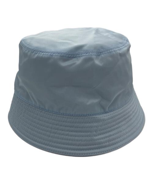 PRADA（プラダ）PRADA (プラダ) RE NYLON 三角ロゴプレート バケットハット ブルー サイズ:-の古着・服飾アイテム