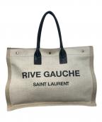 Saint Laurent Parisサンローランパリ）の古着「RIVE GAUCHEトートバッグ」｜ベージュ