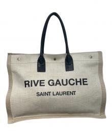 Saint Laurent Paris（サンローランパリ）の古着「RIVE GAUCHEトートバッグ」｜ベージュ