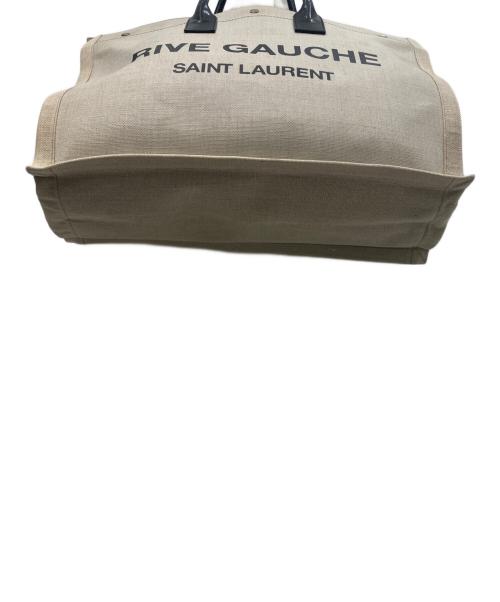 Saint Laurent Paris（サンローランパリ）Saint Laurent Paris (サンローランパリ) RIVE GAUCHEトートバッグ ベージュの古着・服飾アイテム