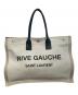 Saint Laurent Paris（サンローランパリ）の古着「RIVE GAUCHEトートバッグ」｜ベージュ
