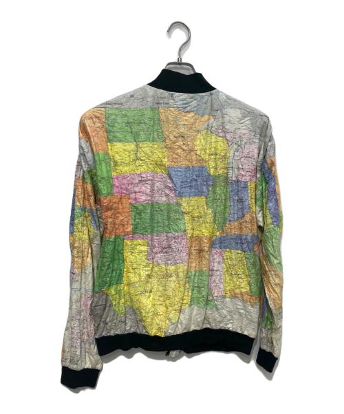 WEARIN THE STATES（ウェアリンザステイツ）WEARIN THE STATES (ウェアリンザステイツ) 80-90S地図柄ペーパージャケット マルチカラー サイズ:Lの古着・服飾アイテム