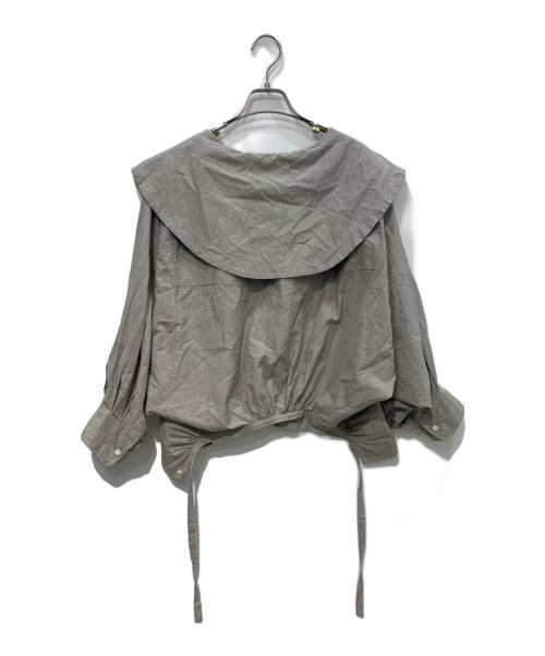 beautiful people（ビューティフルピープル）beautiful people (ビューティフルピープル) double-end cotton sheets sailor blouse グレー サイズ:38の古着・服飾アイテム
