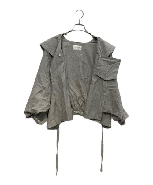 beautiful people（ビューティフルピープル）beautiful people (ビューティフルピープル) double-end cotton sheets sailor blouse グレー サイズ:38の古着・服飾アイテム